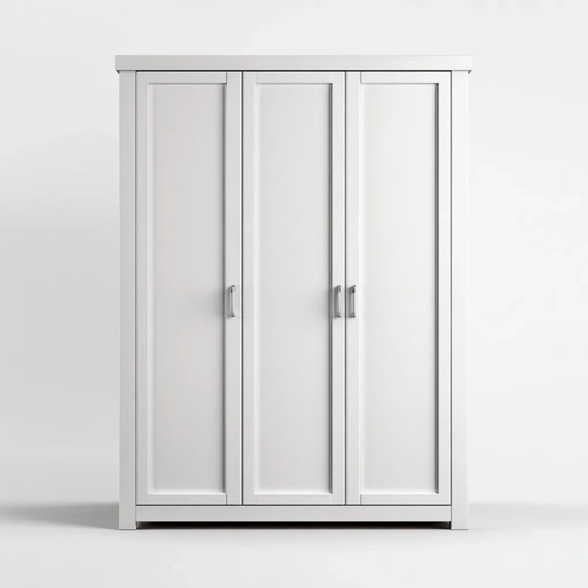 Szafa 3-drzwiowa biała 120 x 52 x 190 cm MDF prostokątna