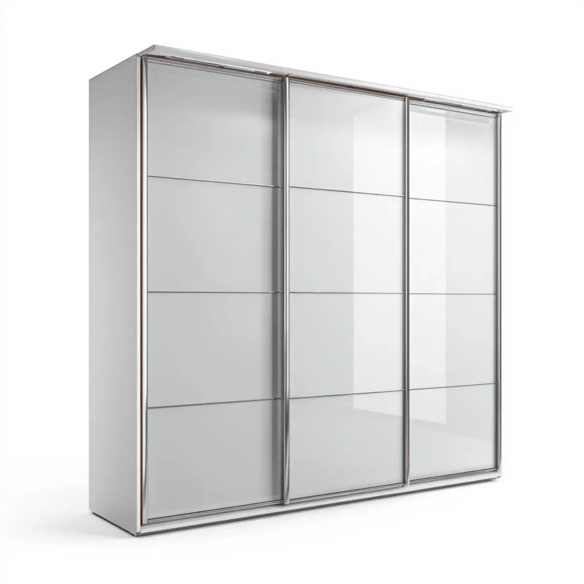 Szafa na drzwi pływające Szara srebrny 270 x 65 x 220 cm płyty wiórowej pokrytej żywicą melaminową prostokątna
