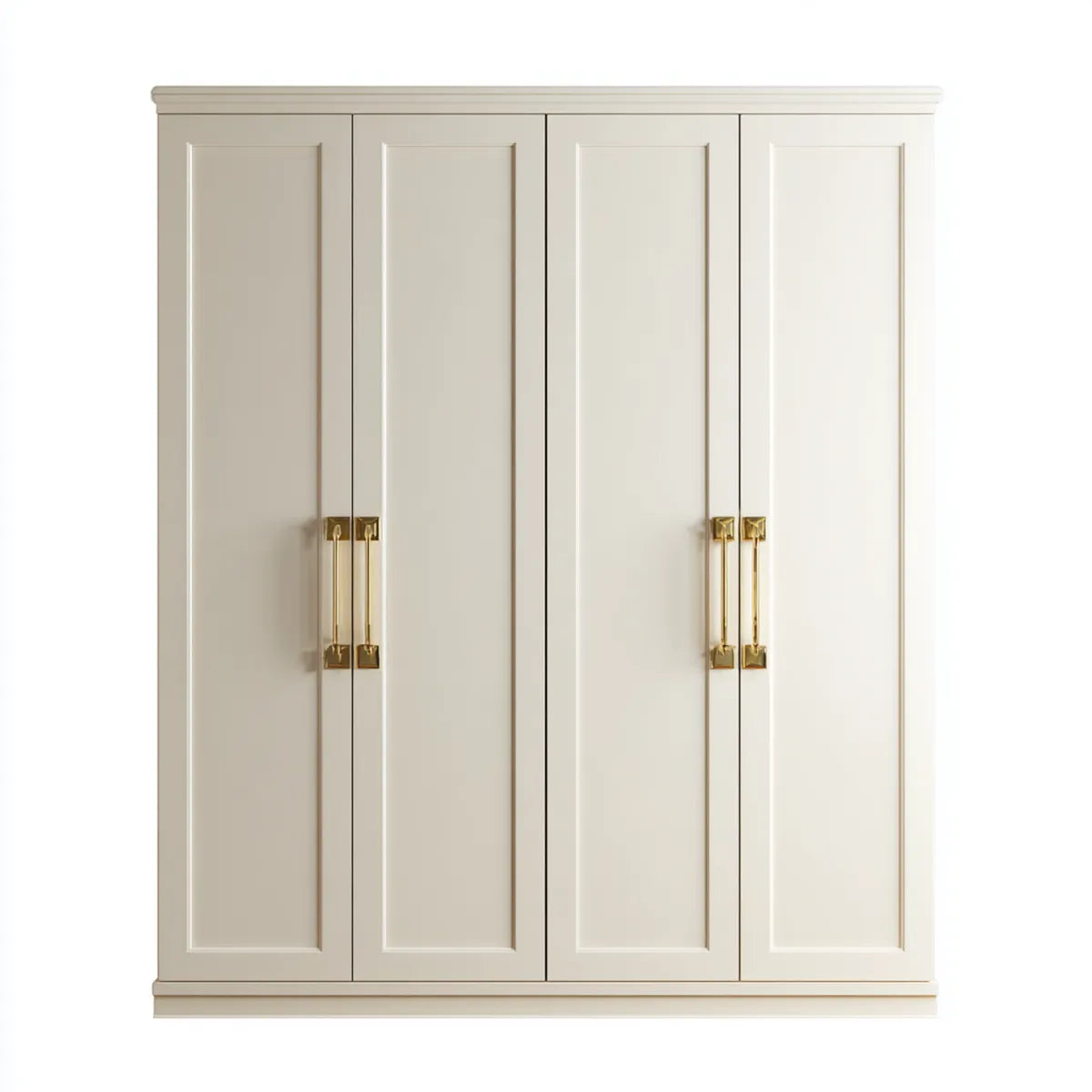 Szafa na 4 drzwi Złota 200 x 60 x 220 cm MDF prostokątna