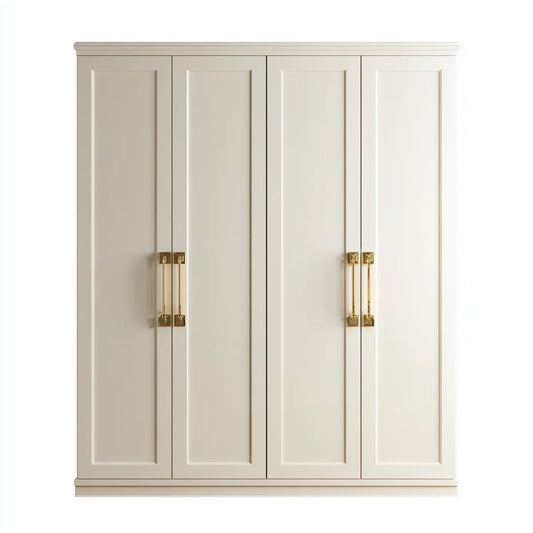 Szafa na 4 drzwi Złota 200 x 60 x 220 cm MDF prostokątna