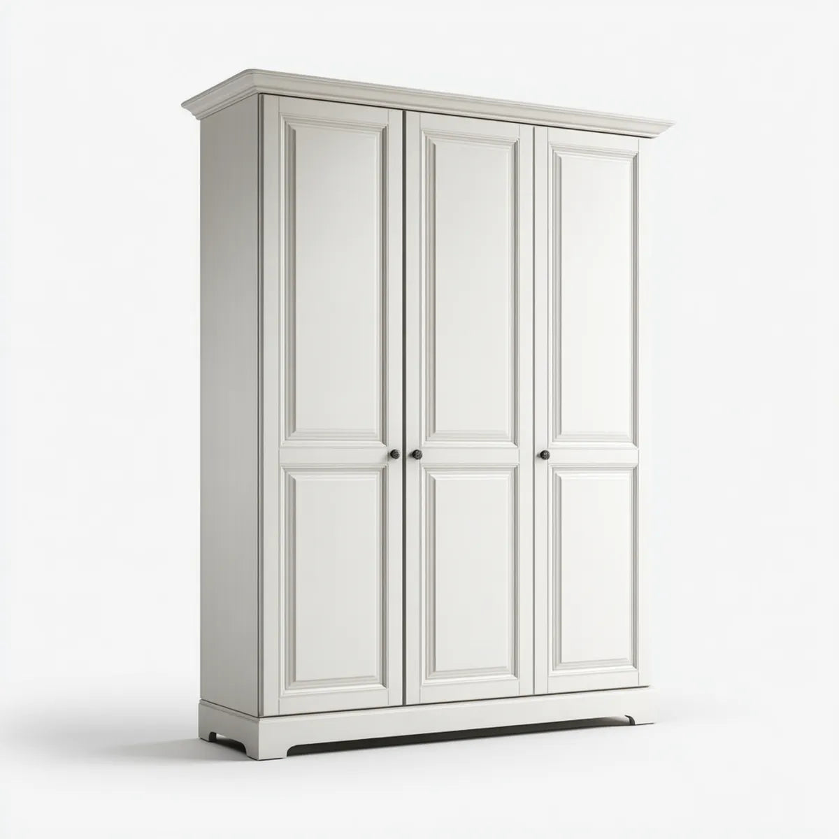 Szafa 3-drzwiowa biały 150 x 60 x 200 cm MDF prostokątna