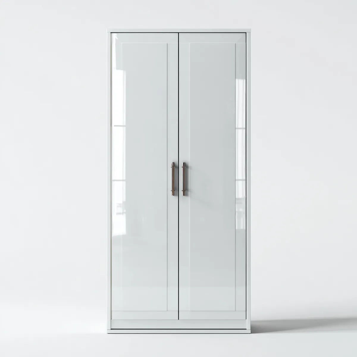 Szafa 2-drzwiowa biała 80 x 52 x 180 cm MDF prostokątna